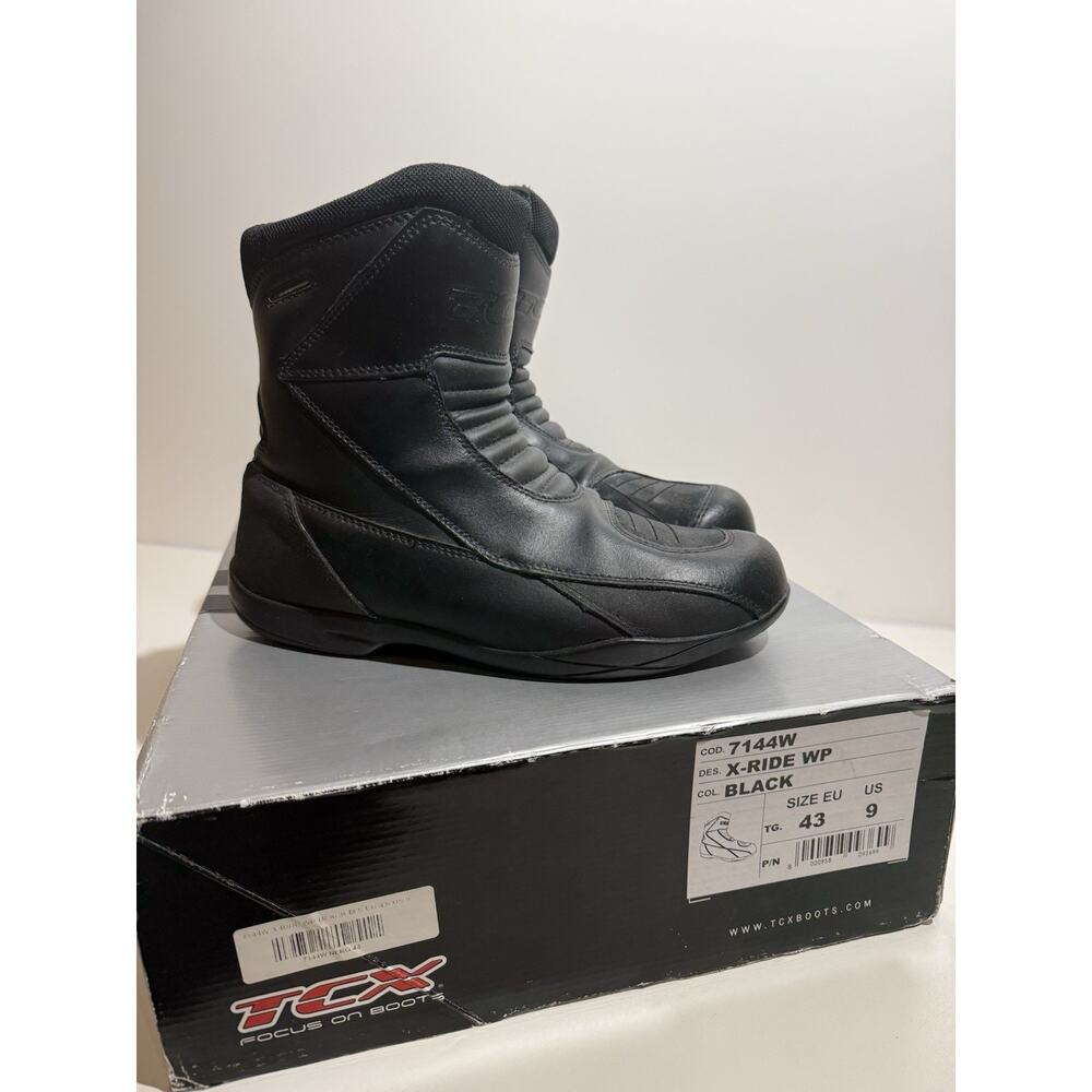 TCX X-Ride Waterproof Motorcycle Boots 7144W - Size 9 - With Original Box